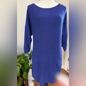 Soft Surroundings Royal Blue/Purple Tunic Sweater